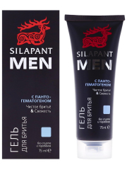 1Гель для бритья "Silapant Men" с пантогематогеном. Без спирта и минеральных масел, 75 мл