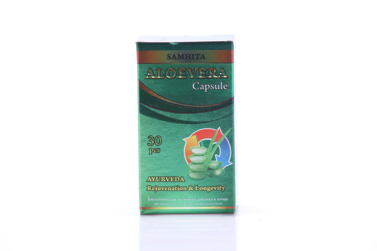 Самхита - экстракт сока листьев Алоэ Вера, капсулы 30 капсул.