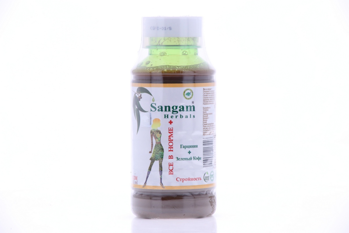 Сок «Все в норме» гарциния /зеленый кофе  500 мл. Sangam Herbals