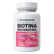 1Комплекс биотин и ресвератрол (60 капсул по 1620 мг), RISINGSTAR