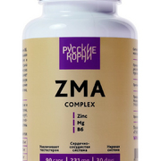 1Комплекс ZMA Zinc+Mg+B6. Крепкие нервы, кости, зубы 90 капсул