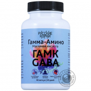 1ГАМК гамма-аминомасляная кислота (GABA), 90 капсул по 700 мг