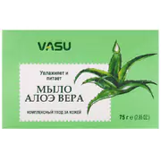 1Аюрведическое  мыло с алоэ вера и целебными травами, 75 г, Индия (Patanjali/VASU)