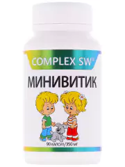 1Витамины для детей "Минивитик Complex SW" для иммунитета и ЖКТ, 90 капсул