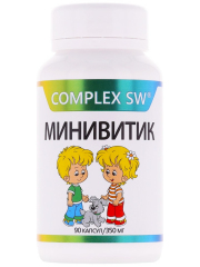 1Витамины для детей "Минивитик Complex SW" для иммунитета и ЖКТ, 90 капсул