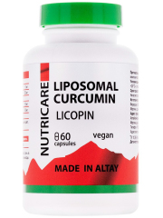 1Комплекс "Liposomal Curcumin Licopin". Здоровые сосуды, суставы, сердце, 60 капсул