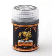 1Бальзам черный "Binturong" с ядом скорпиона. Обезболивающий, согревающий при суставных болях, 50 гр