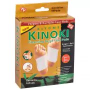 1Детокс пластырь для ног Kinoki Имбирь + соль, 10 шт