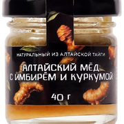 1Мёд с имбирём и куркумой алтайский, 40 г