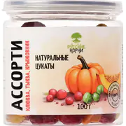 1Цукаты Ассорти Клюква/Тыква/Крыжовник, 100 г