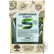 1Спирулина Organic (водоросли spirulina, порошок) 100 гр. Русские Корни