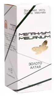 1Восковая моль экстракт Меланиум (Melanium) Золото Алтая, 50 капсул