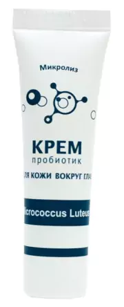 1Крем-пробиотик для кожи вокруг глаз, туба, 15 мл (Микролиз)