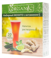 1Имбирный чай с Мохито и витамином С  растворимый, 100 гр.(20 пак. по 5 гр)