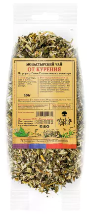 1Монастырский чай от курения (сбор трав) 100 гр. Русские Корни