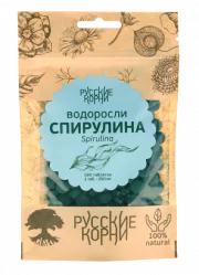 1Водоросль Спирулина в таблетках (Spirulina 180 таблеток) Русские Корни