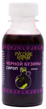 1Бузина черная сироп ягод 100 мл. Русские Корни