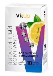 1Витаминный комплекс энергия/иммунитет (лимон) 10 стиков VitUp
