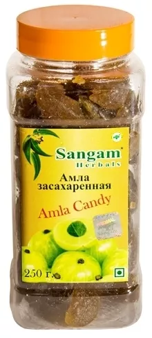 Амла засахаренная, 250 гр. Sangam Herbals