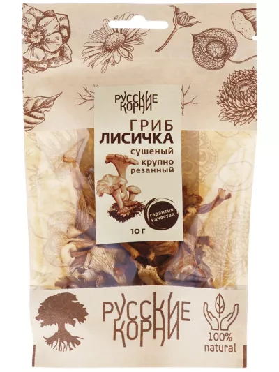 Лисичка гриб сушеный 10 г Русские Корни