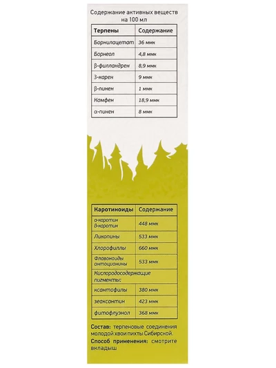 Масло пихты терпеновое, 15 мл