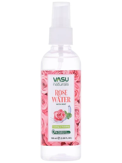 Розовая вода с мятой: увлажнение и омоложение кожи, спрей 100 мл