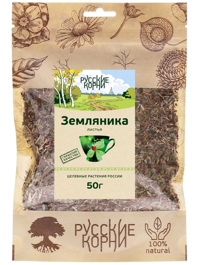 Земляника лист, 50 г