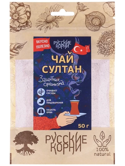 Турецкий чайный напиток «Султан чай» 50 г Русские Корни