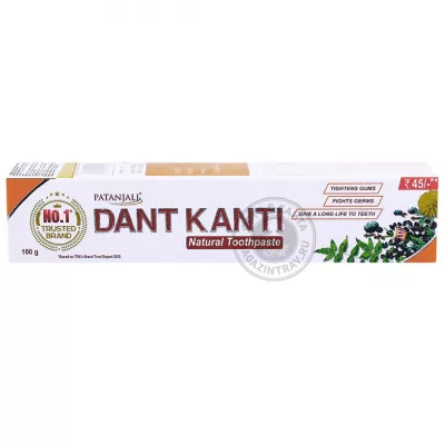 Аюрведическая зубная натуральная паста «Дант Канти»  100 гр, Индия (Patanjali)