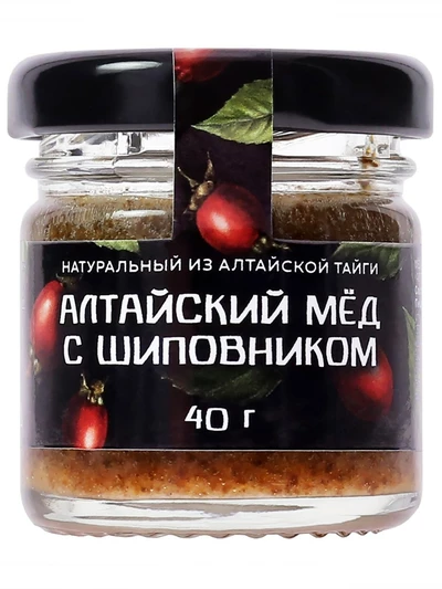 Мед с шиповником алтайский, 40 г