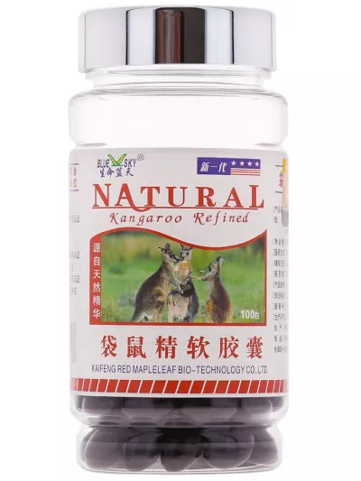 Экстракт семени кенгуру. Повышение потенции, физической активности, 100 капсул Natural (Китай)