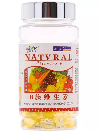 Комплекс витаминов группы В1-В12. 100 капсул Natural (Китай)