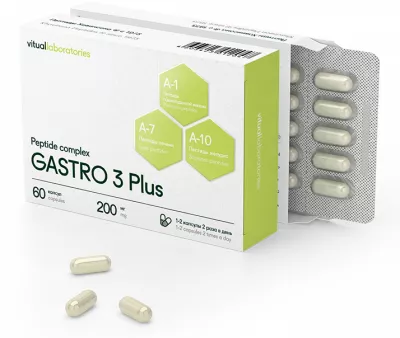 Пептидный комплекс Гастро 3 Плюс (для ЖКТ) 60 капсул