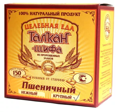 Талкан (каша) «Пшеничный крупный», 150 гр.