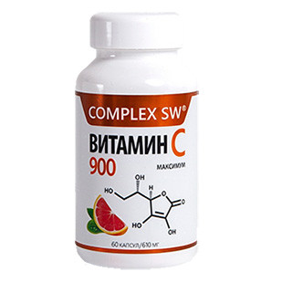 Витамин C 900 + А, D3, Е, селен, 60 капсул по 610 мг