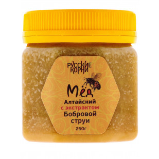 Мёд Алтайский с экстрактом бобровой струи, 250 гр