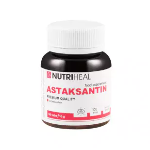 Астаксантин (красные морские водоросли), 60 табл.