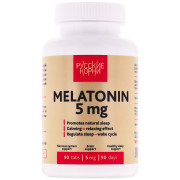 Мелатонин 5 мг. Крепкий сон, восстановление цикла День-Ночь, 90 таблеток