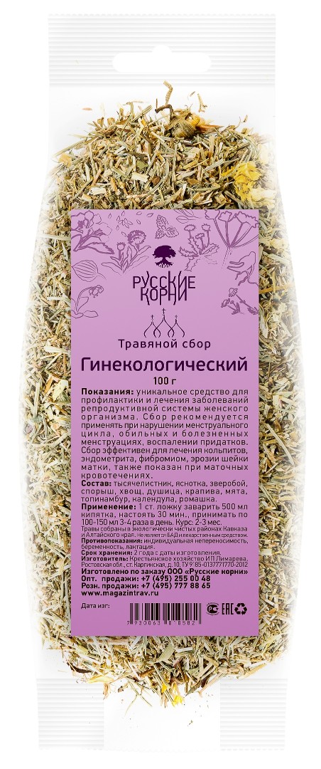 Травяной сбор Гинекологический - купить по низкой цене в фито-аптеке  Русские Корни
