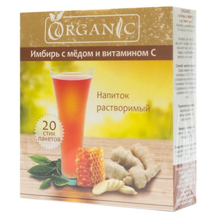 Имбирь с медом и витамином с напиток растворимый organic thumbnail