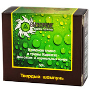 Твердый шампунь с травами Кавказа и красной глиной - купить по низкой цене в фито-аптеке Русские Корни