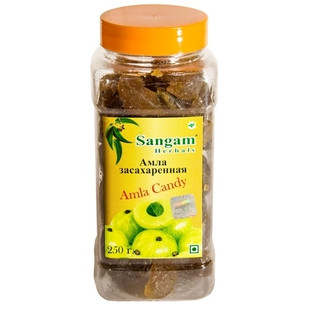 Амла засахаренная, 250 гр. Sangam Herbals